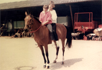 Oranjehof 1985 Alex und ich auf West-Girl